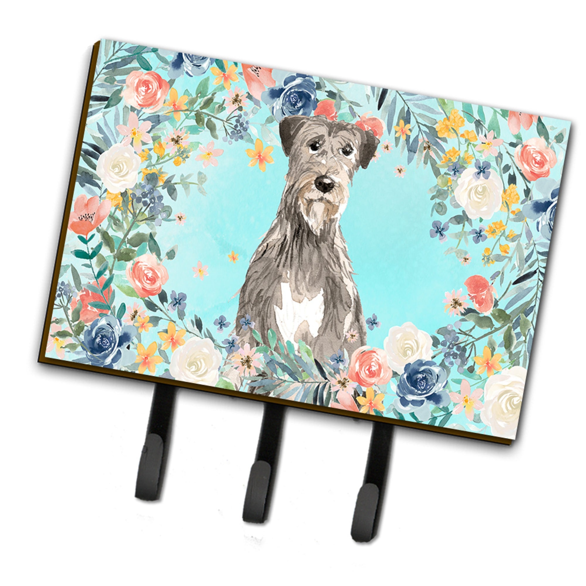 Caroline'S Treasures Irish Wolfhound Leash Or Key Holder Hooks, Multicolor